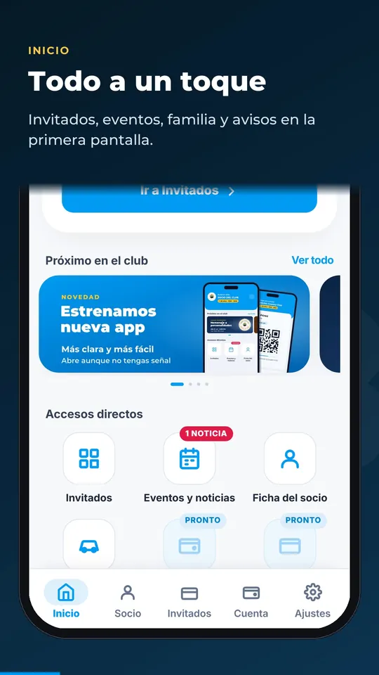 Pantalla de inicio