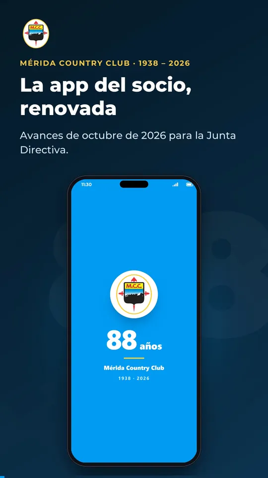 Pantalla de carga de la app con el sello de 88 años